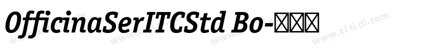 OfficinaSerITCStd Bo字体转换